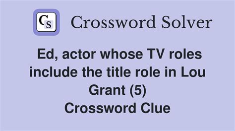 actors roles crossword clue|starring role crossword clue.